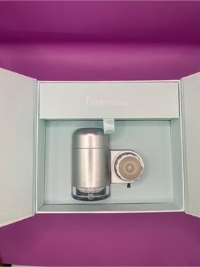 Filterbaby Silver Faucet Filter - Sleek Metallic Finish